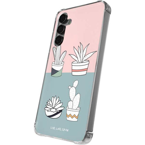Succulent Sketch Galaxy S24 Plus Clear Case