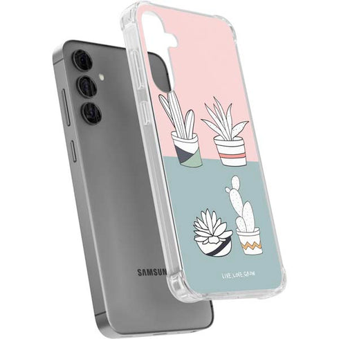 Succulent Sketch Galaxy S24 Plus Clear Case