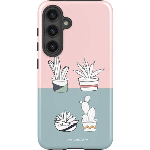 Succulent Sketch Galaxy S24 Plus Impact Case