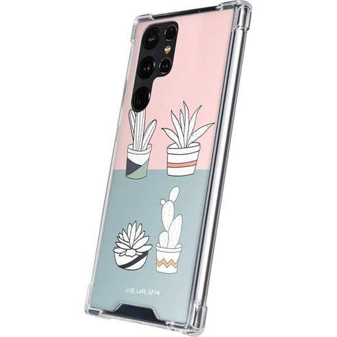 Succulent Sketch Galaxy S24 Ultra Clear Case