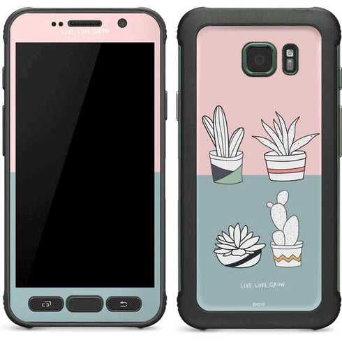 Succulent Sketch Galaxy S7 Active Skin
