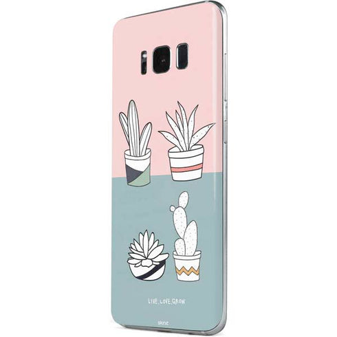 Succulent Sketch Galaxy S8 Plus Skin