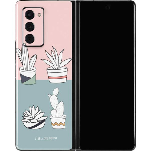 Succulent Sketch Galaxy Z Fold2 5G Skin