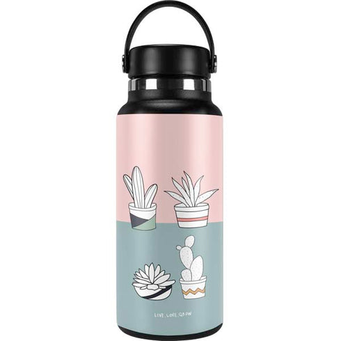 Succulent Sketch Hydro Flask 32oz Wide Mouth Skin