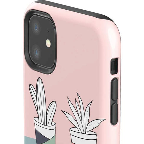 Succulent Sketch iPhone 11 Impact Case