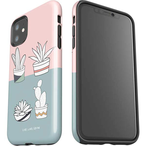 Succulent Sketch iPhone 11 Impact Case