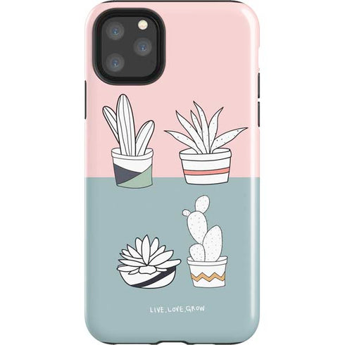 Succulent Sketch iPhone 11 Pro Max Impact Case