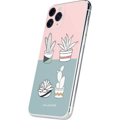 Succulent Sketch iPhone 11 Pro Skin