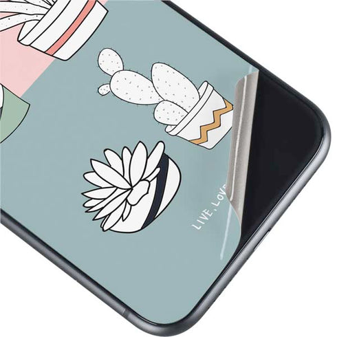 Succulent Sketch iPhone 11 Skin