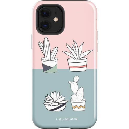 Succulent Sketch iPhone 12 Impact Case