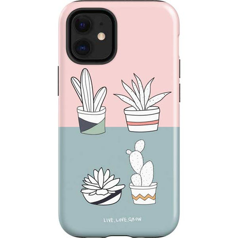 Succulent Sketch iPhone 12 Mini Impact Case