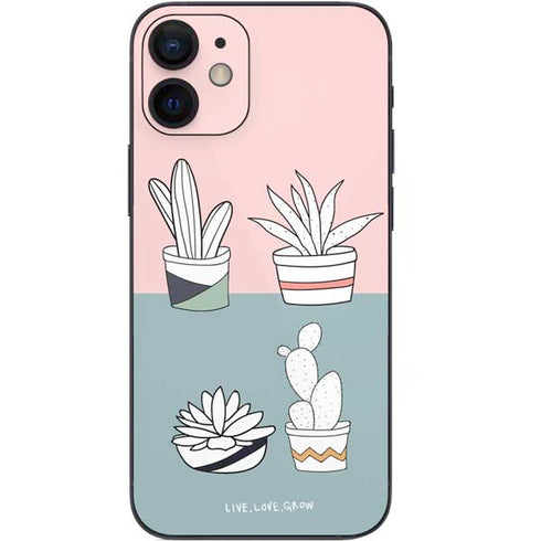 Succulent Sketch iPhone 12 Mini Skin