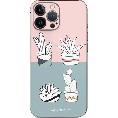 Succulent Sketch iPhone 13 Pro Max Skin