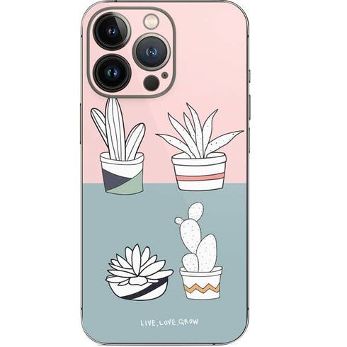 Succulent Sketch iPhone 14 Pro Skin