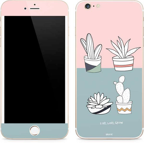 Succulent Sketch iPhone 6/6s Plus Skin