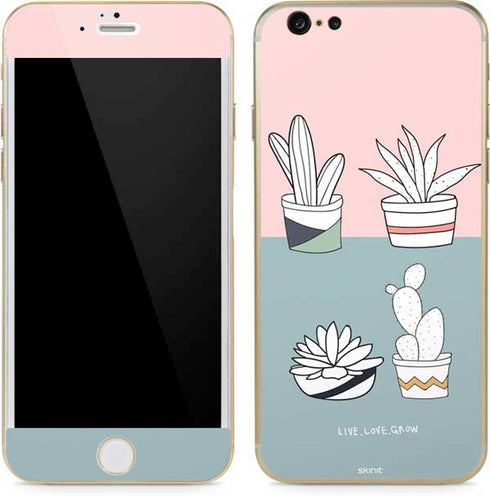 Succulent Sketch iPhone 6/6s Skin