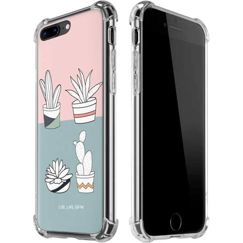 Succulent Sketch iPhone 7/8 Plus Clear Case
