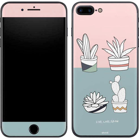 Succulent Sketch iPhone 8 Plus Skin
