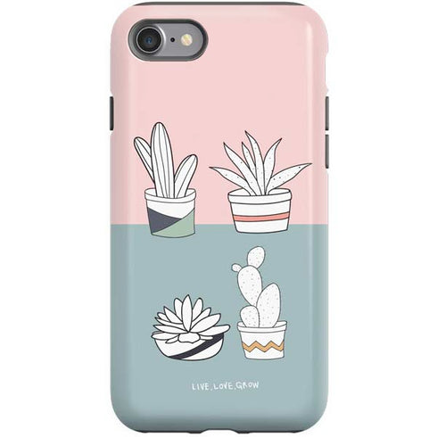 Succulent Sketch iPhone SE (2nd & 3rd Gen) Pro Case