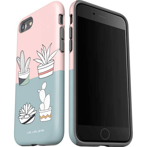 Succulent Sketch iPhone SE (2nd & 3rd Gen) Pro Case