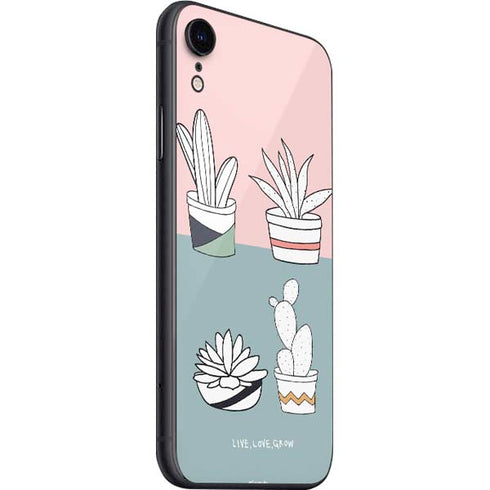 Succulent Sketch iPhone SE (2nd & 3rd Gen) Skin