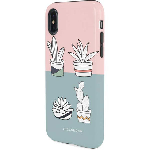 Succulent Sketch iPhone XS Pro Case