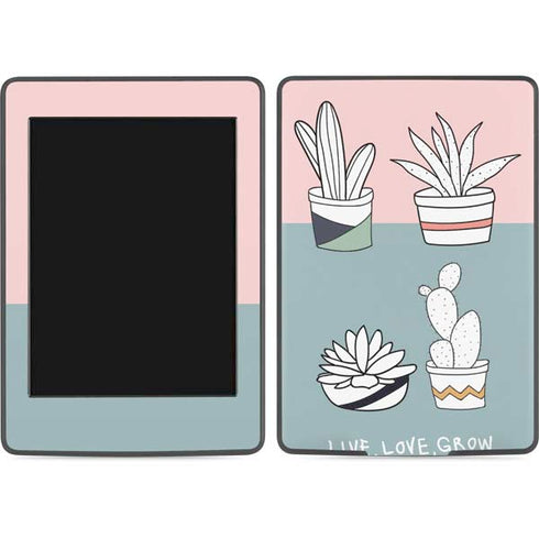 Succulent Sketch Amazon Kindle Skin