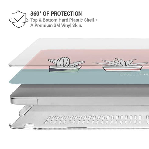 Succulent Sketch MacBook Pro 16in (2019-20) Case plus Skin