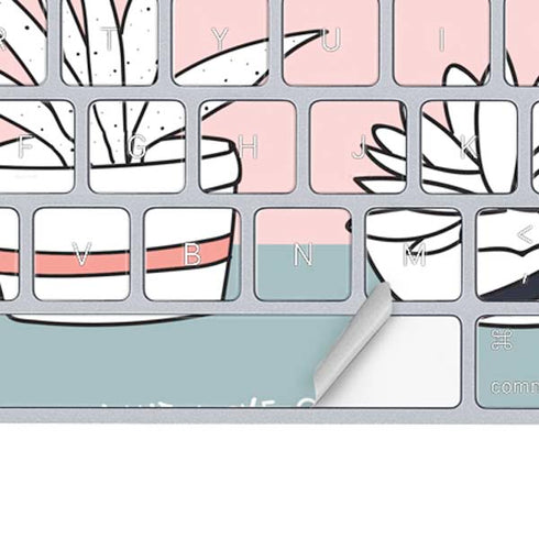 Succulent Sketch Magic Keyboard Skin