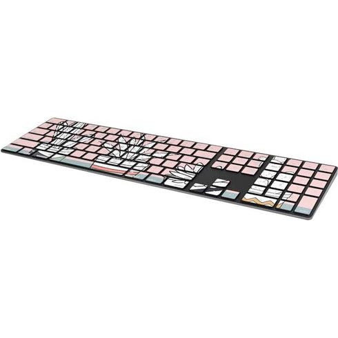 Succulent Sketch Magic Keyboard with Numeric Keypad Skin