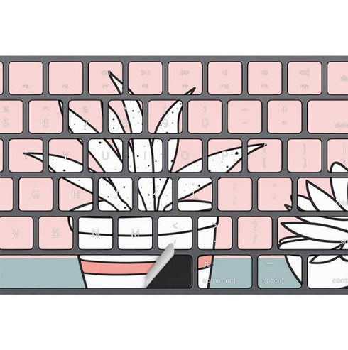 Succulent Sketch Magic Keyboard with Numeric Keypad Skin