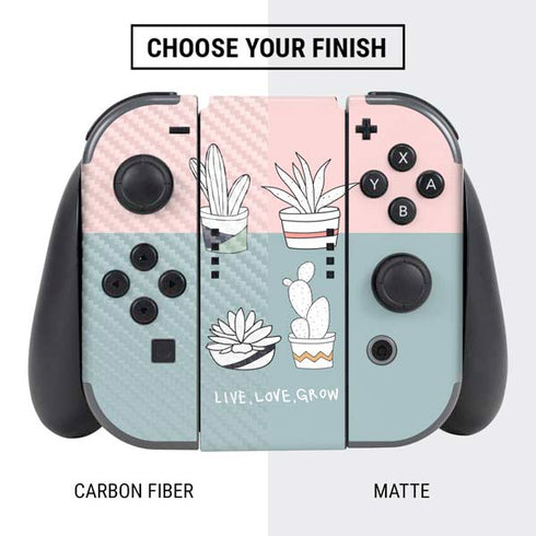 Succulent Sketch Nintendo Switch Bundle Skin