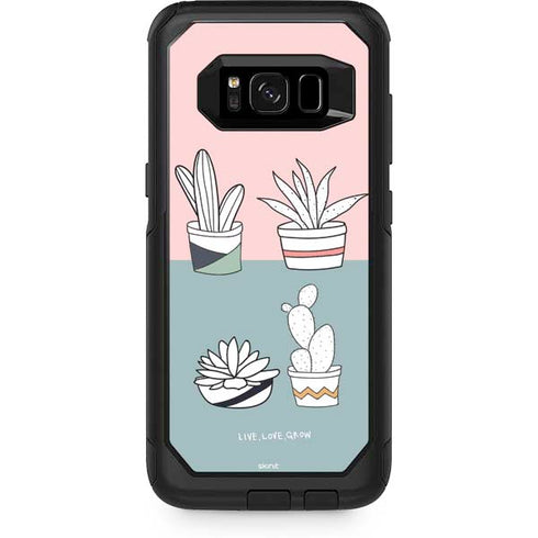 Succulent Sketch Otterbox Commuter Galaxy Skin