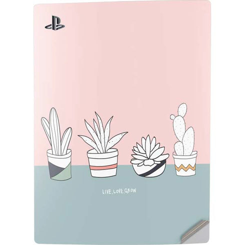 Succulent Sketch PS5 Digital Edition Console Skin