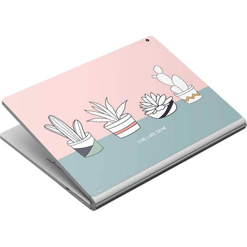 Succulent Sketch Surface Book Skin