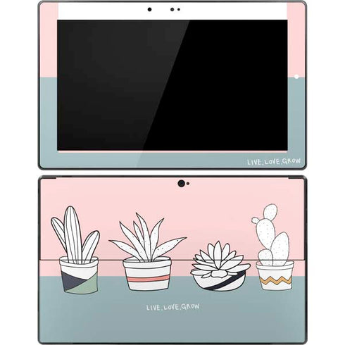Succulent Sketch Surface Pro Tablet Skin