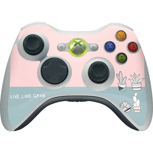 Succulent Sketch Xbox 360 Wireless Controller Skin