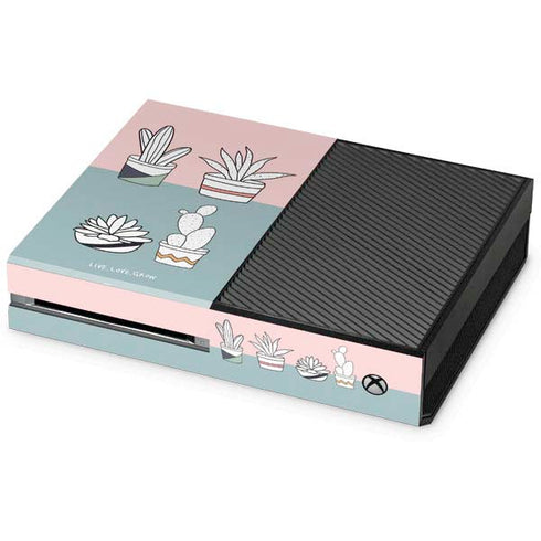 Succulent Sketch Xbox One Console Skin