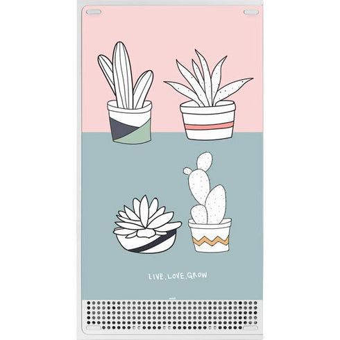 Succulent Sketch Xbox Series S Console Skin