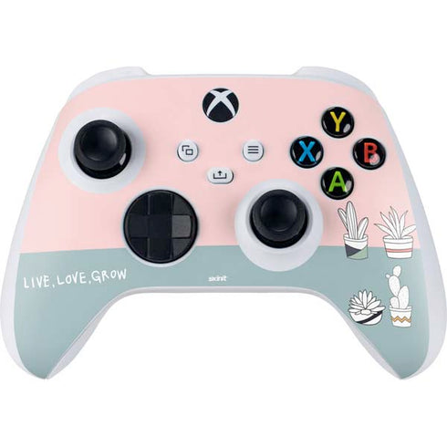 Succulent Sketch Xbox Series S Controller Skin