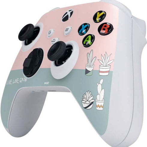 Succulent Sketch Xbox Series S Controller Skin