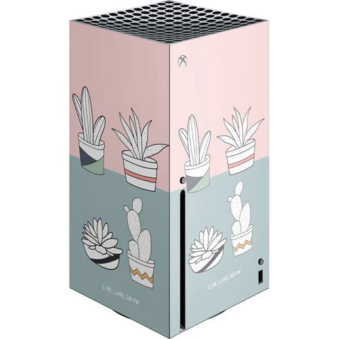 Succulent Sketch Xbox Series X Console Skin