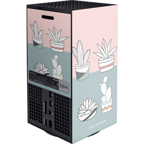 Succulent Sketch Xbox Series X Console Skin