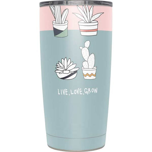 Succulent Sketch Yeti 20oz Tumbler Skin