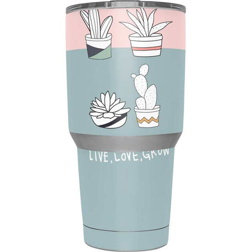Succulent Sketch Yeti 30oz Rambler Tumbler Skin