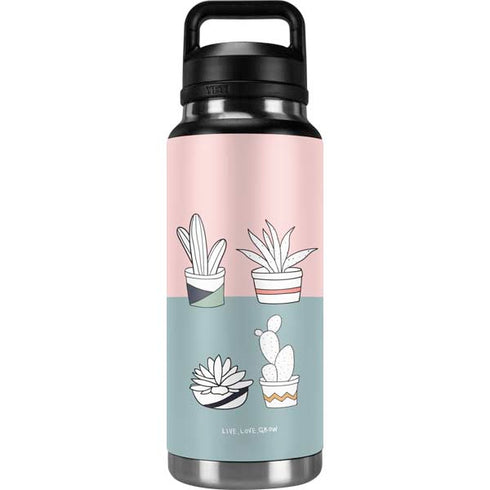 Succulent Sketch YETI Rambler 36oz Bottle Skin
