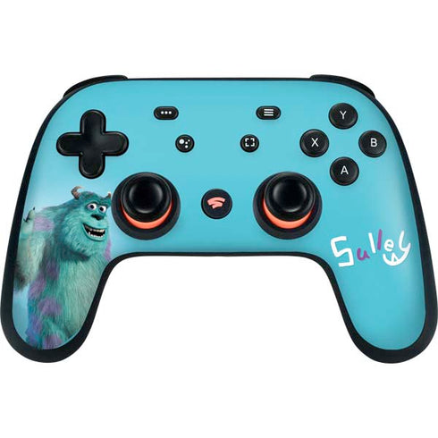 Disney Monsters Inc. Sulley Portrait Google Stadia Controller Skin