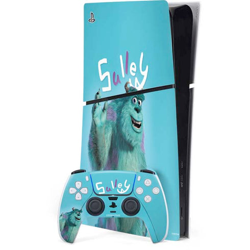 Disney Monsters Inc. Sulley Portrait PS5 Slim Digital Edition Bundle Skin