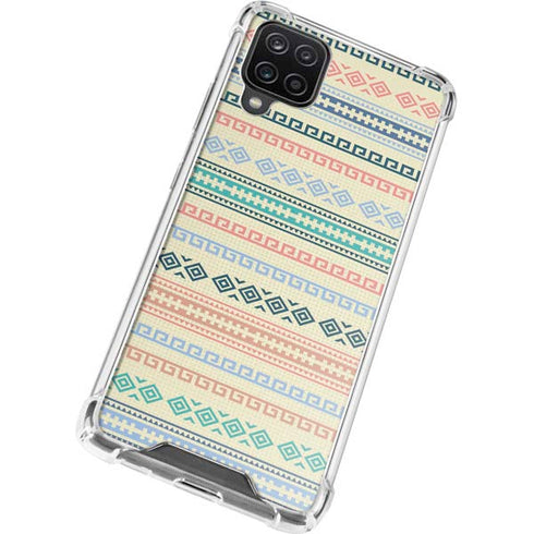 Summer Pattern Galaxy A12 Clear Case