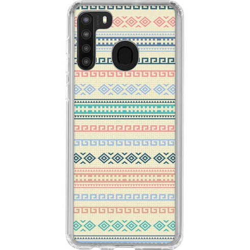 Summer Pattern Galaxy A21 Clear Case
